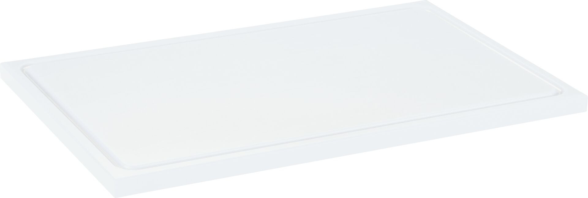 Schneidbrett mit Saftrille weiß 40x30x2cm